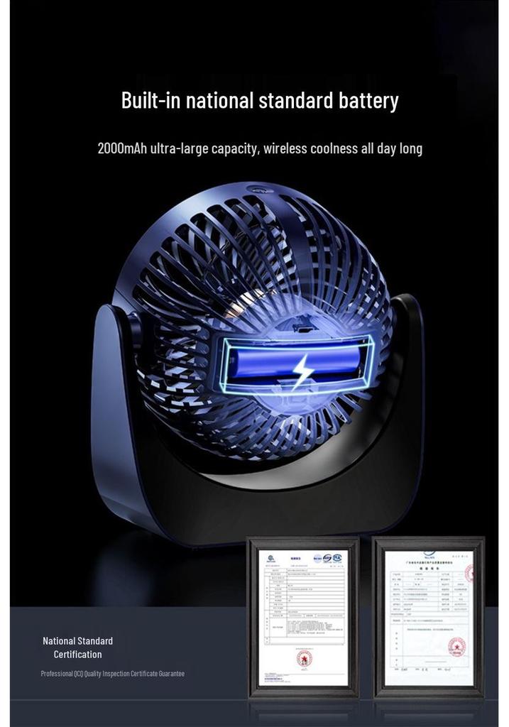Portable Silent USB Mini Desktop Fan for Office and Dorms