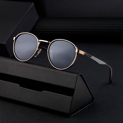 Gafas de Sol de Moda con Montura Redonda para Hombre Gafas de Sol Punk para Hombre Gafas de Sol para Hombre