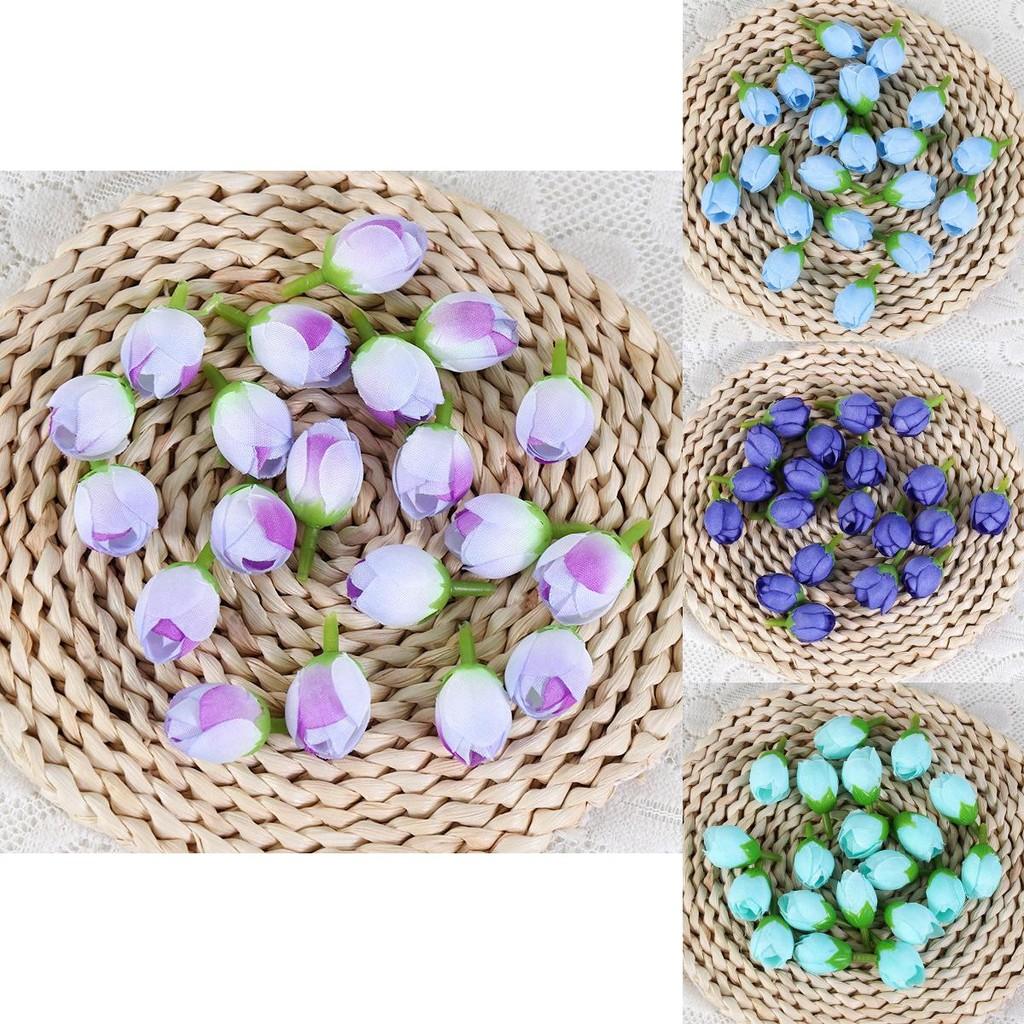 Artificial Rose Silk Buds For Diy Wedding Bouquets Home Decor Craft Supplies
