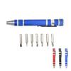 Multipurpose Screwdriver Set 8 in 1 Mini Hand Pen Screwdriver Magnetic Type Multipurpose for Fine Screws