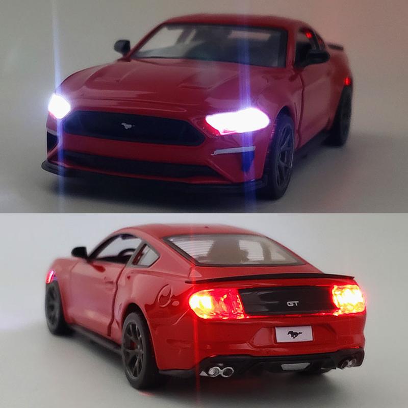 1/34 skala Ford Mustang GT 2018 Modell Auto Diecast Spielzeug Fahrzeug Kind Geschenk Sammlung
