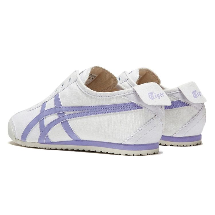 ONITSUKA TIGER Mexico 66 Canvas Trendy Comfortable Shock Absorbing Durable Low Top Casual Shoes Unisex Sneaker White Purple 1183B772-101