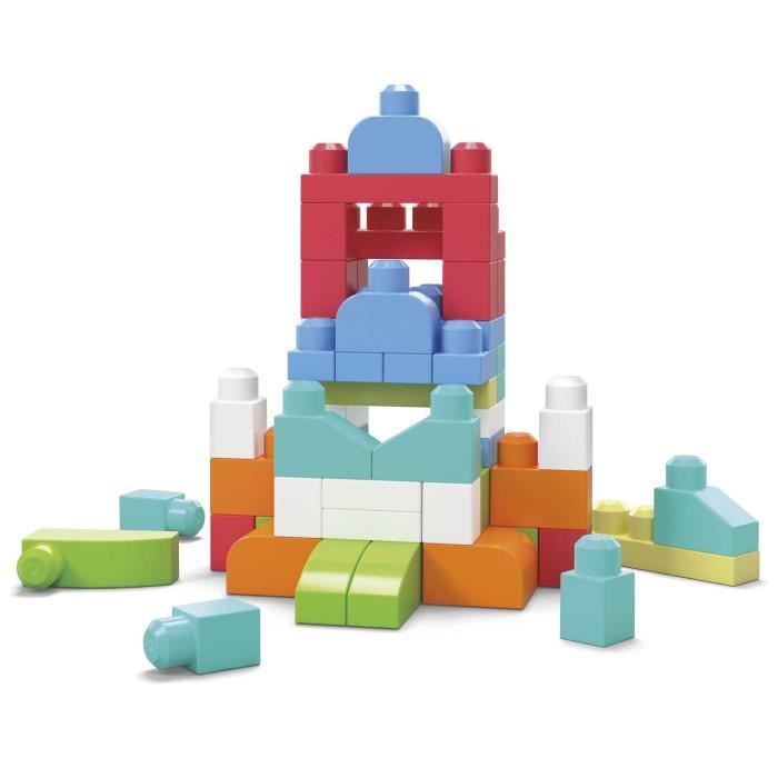 Mega Bloks - Sac Medium Rose 60 briques - Briques de construction - 12 mois et + DCH54