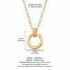 Pendentif Transfrontalier en Acier Inoxydable Or 18K: Série Personnalisée DIY pour Femmes