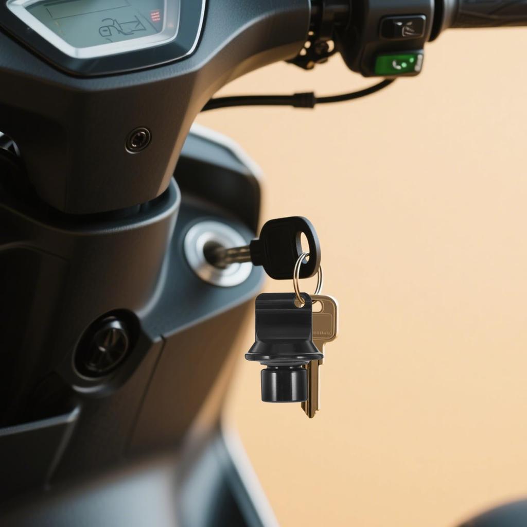 TINEASUR Key Lock Metal Motorcycle Key Head Bike Key Chip Key