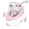 DISNEY BABY -MINNIE- Hamaca para bebé con arco con juguetes de desarrollo Disney extraíbles, 8 Melodías, Vibraciones relajantes, Reposacabezas evolutivo