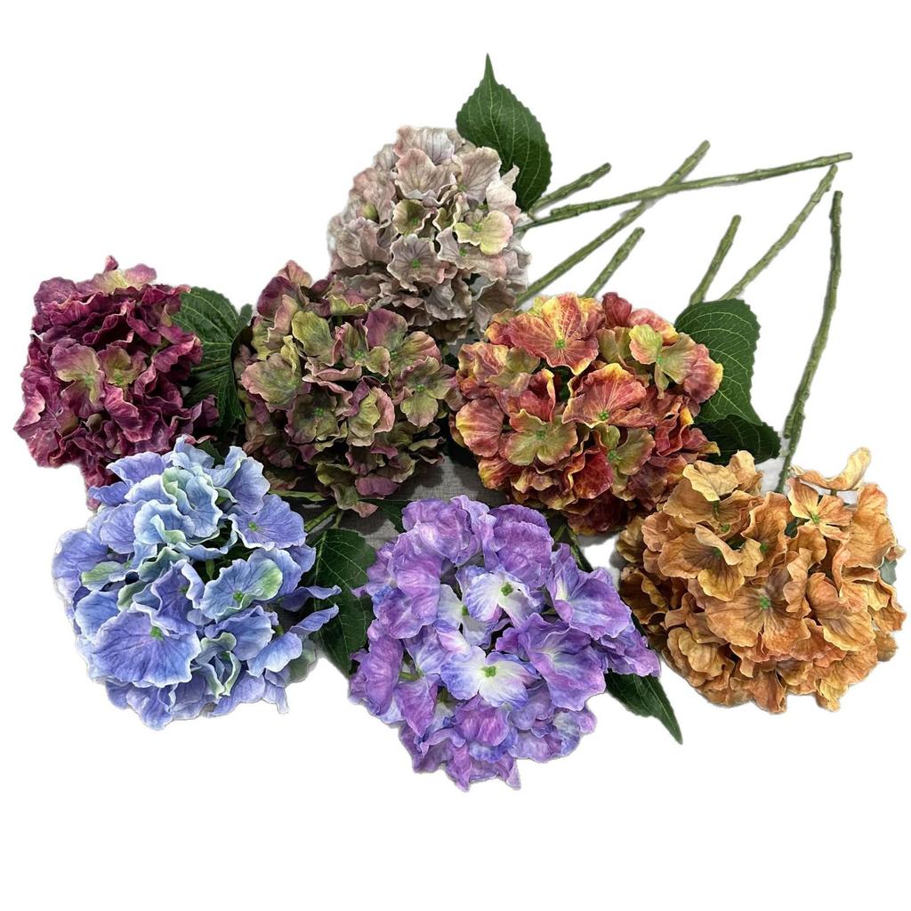 Hydrangea Silk Flower Bridal Bouquet - Moisturizing, High-Grade, Handheld for Weddings