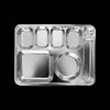 316 Stainless Steel 8-Compartment Deep Divided Meal Tray