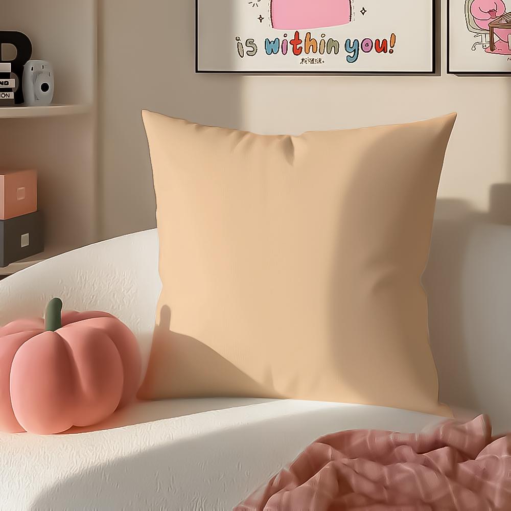 Bright Cheerful Ar Candy Color Cushion Cover Pillowcase Short Plush Invisible zipper Room Sofa Cushion Cover