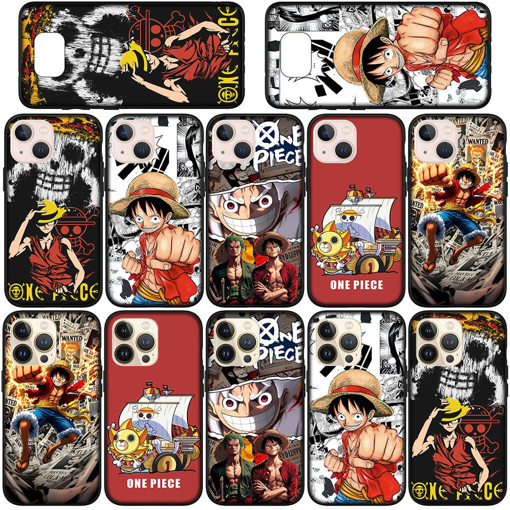 Phone Case for iPhone 17 15 16 Plus Redmi Note 14 12 11 13 Pro Max Huawei P30 P20 Lite Y9 OPPO A60 A80 A54 Cartoon Roronoa Zoro One Luffy Pieces Cover