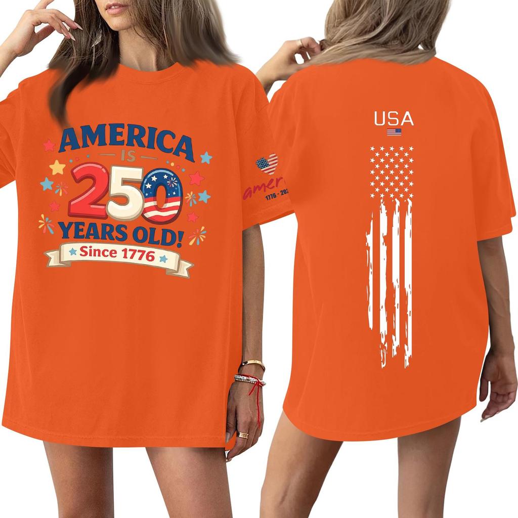 Women's Casual Fashion Round Neck Casual Print Short Sleeve T-Shirt Top