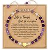 Hot-selling Natural Stone Love Bracelet Women's African Pine Yellow Tiger Eye Gold Bead Spacer Beaded Crystal Bracelet Jewelry