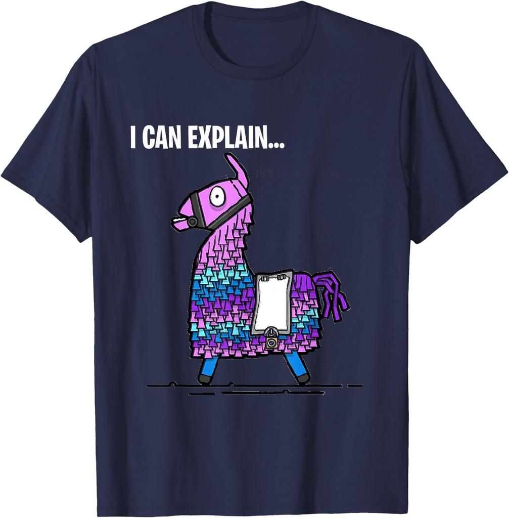 Loot Llama I Can Explain Gaming T-Shirt T-Shirt
