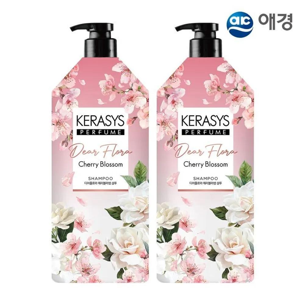 

[TC] KERASYS Dear Flora Cherry Blossom Perfume Shampoo 1.5L 1+1 (2 bottles)