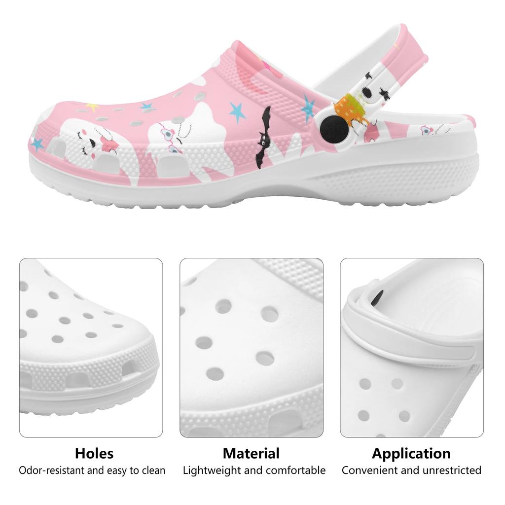 Color Print EVA Summer Shoes Unisex Quick Dry Soft Slip On Summer Use Outdoor Garden Home Beach Daily Shoes Casual Walking