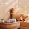 Digital Alarm Clock LED Desktop Clock Large Display USB Powered 8 LED RGB Night Light Electronic Clock for Bedroom