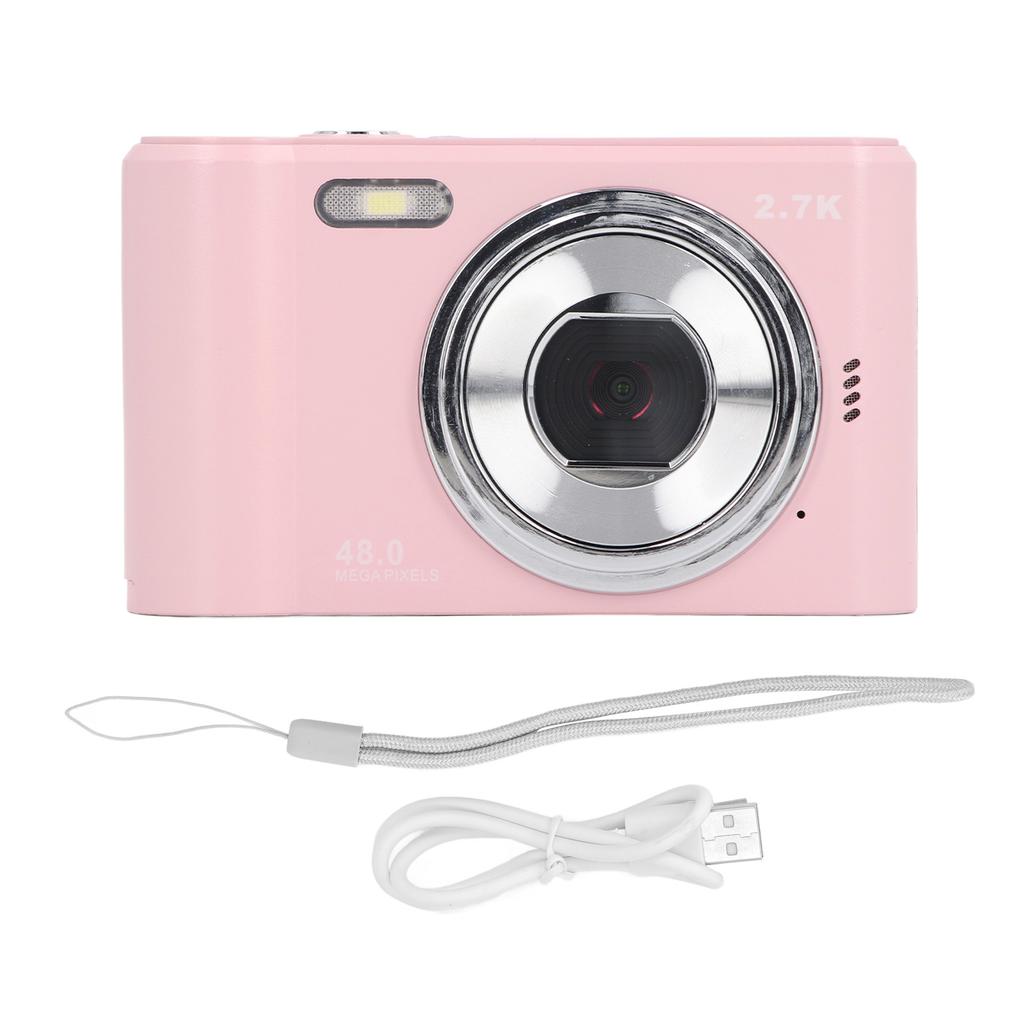 HD 1080P Digitale Videokamera für Kinder, 2,4-Zoll-IPS-Bildschirm, 44 MP, Autofokus, wiederaufladbar, Vlogging