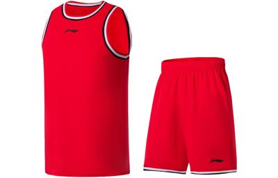 Sports Basketball Collection Basketball Suits Men's August 1 Red Moderate Straight Fit AATS003-2