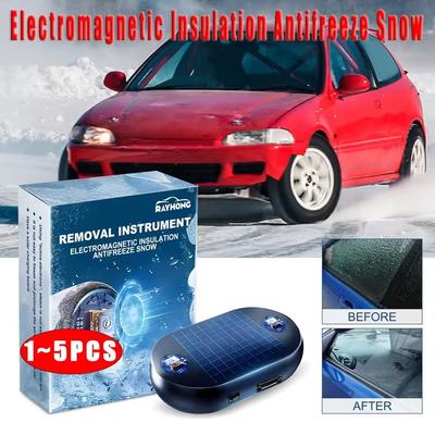 MOBIDEA 1/2/3/4/6/Stück Tragbares KFZ Elektromagnetisches Schneeentfernungswerkzeug Windschutzscheiben-Enteiser Frostschutz für den Winter