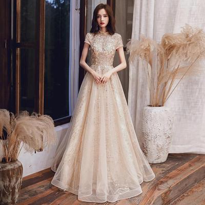 Bridal Dress In White Temperament Style Wedding Lace Embroidery Large Size