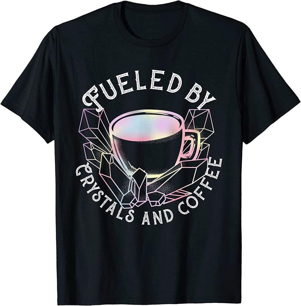 

Футболка унисекс Fueled By Crystals And Coffee I Spiritual Chakra Gemstone S