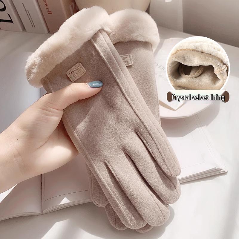 Winter Cycling Windproof Touchscreen Gloves - Fleece-lined, Thick, Five-finger Design, Newcomer Discount