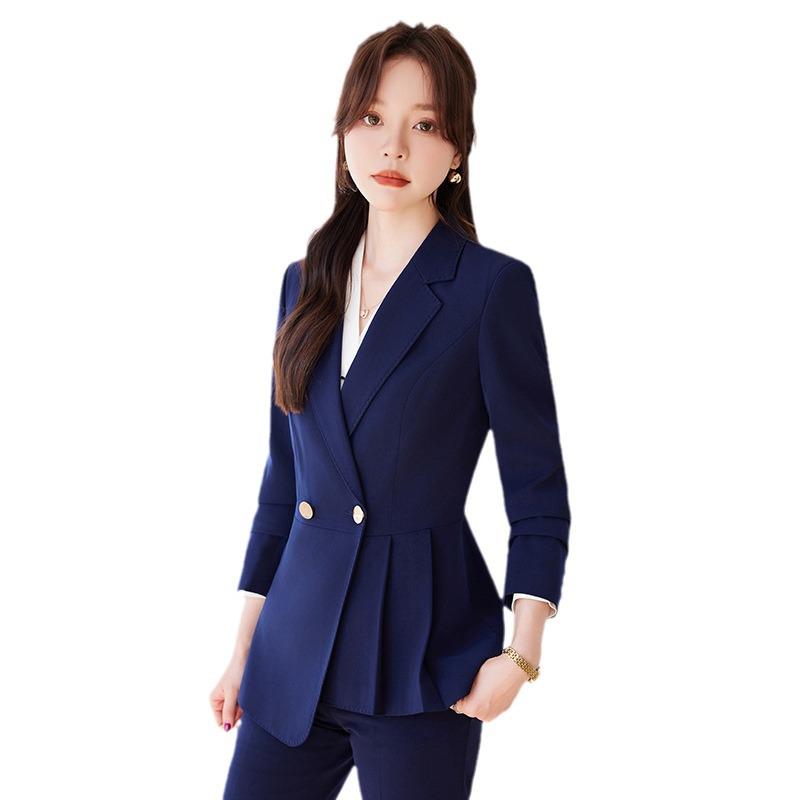 Women's Professional Suit for Spring/Autumn - Fashionable Formal Attire for Hotels, Sales, and Beauty Salons