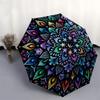 1pc Mandala, Nature, Fantasy Umbrella with Plastic Handle,Compact & Stylish,Suitable for All Seasons YS331084
