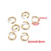200pcs 18K Gold Stainless Steel Lobster Clasps and 3.5mm 4mm 5mm 6mm 7mm 8mm 9mm 10mm Open Jump Rings Jewelry Making Findings