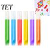 Craft Materials for School Projects 6 Colors Popcorn Pens, 3D Relief Art Pen, Puffy Heat Activated Pens Drawing Cards, DIY Crafts, Work On Different
