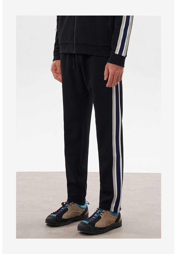 Men's Classic Contrasting Stripe Casual Sports Pants