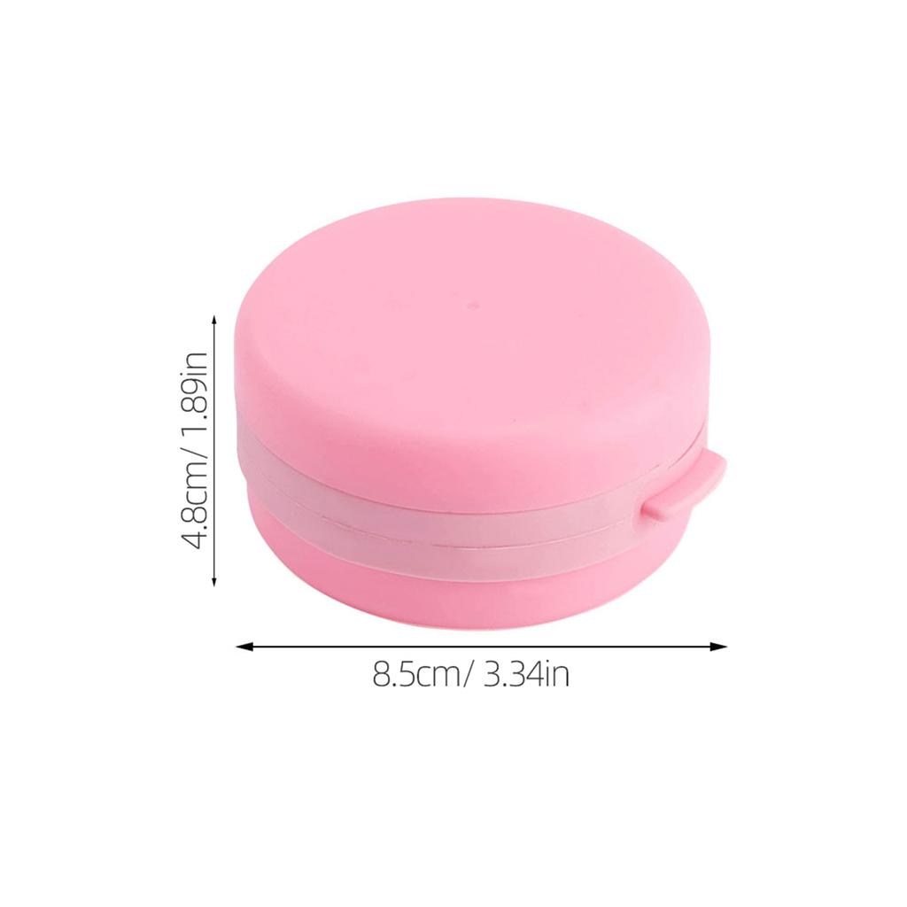 Silicone Bathing Brush Head Scrubber Portable Body Cleansing Tool with Soap Box for Adults Skin Friendly Easy To Use and