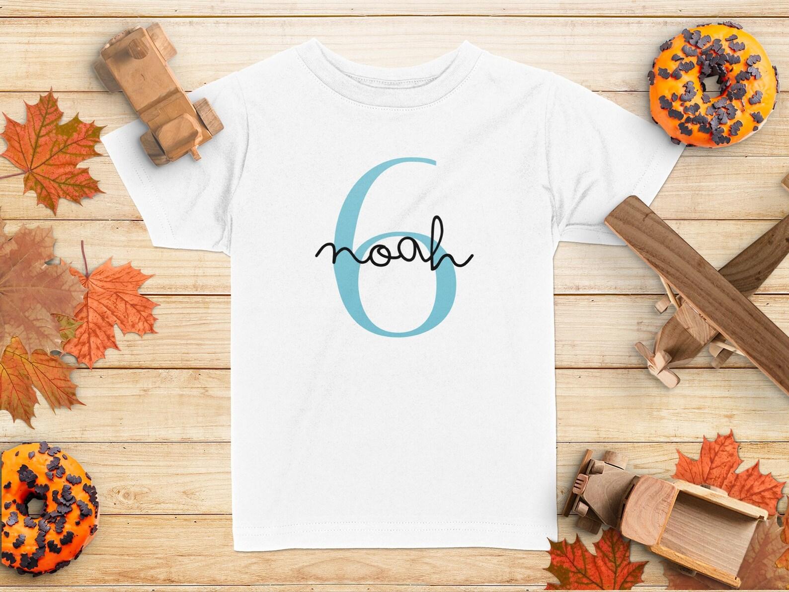 T-Shirt Children s Birthday Personalized Year and Name for Girls Boys Gifts M