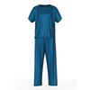 Yaoting Women's Summer Ice Silk Pajama Set - Short Sleeve Top & Long Pants, Loose Fit Casual Homewear 3147