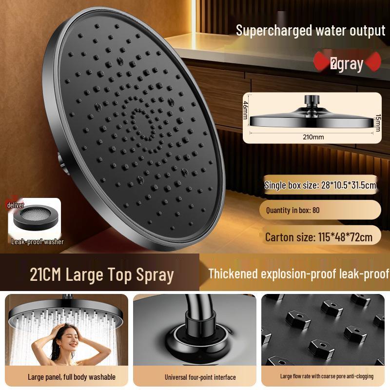 Set Booster per Soffione Doccia Pressurizzato per Bagno in Hotel e Casa