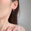 Minimalist Plain Hoop Earrings For Women High End Cartilage Studs Niche Design Ear Care Circle Ear Buckle Jewelry