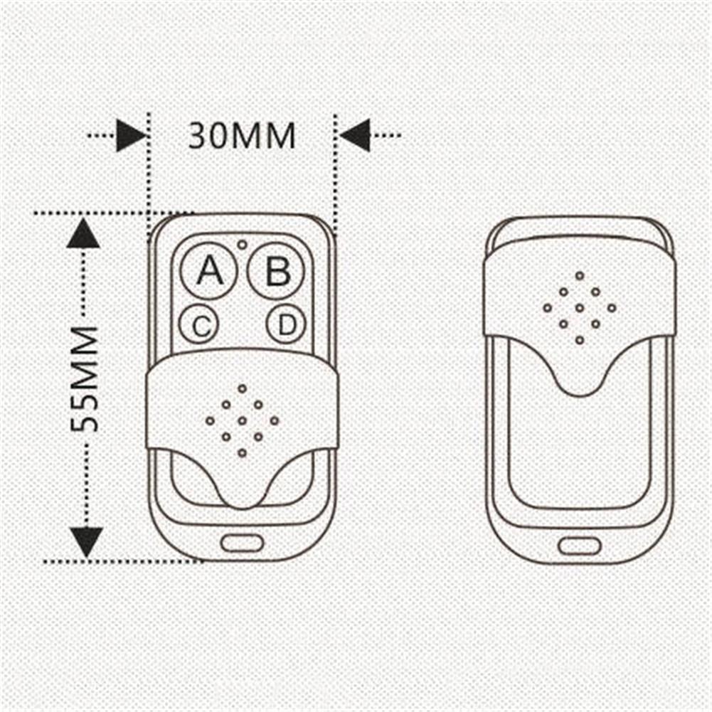 Auto Copy Type Remote Control ZY1-COPY Chip 433MHZ Wireless Remote Control Wireless Switch Alarm Remote Control Car Accessories