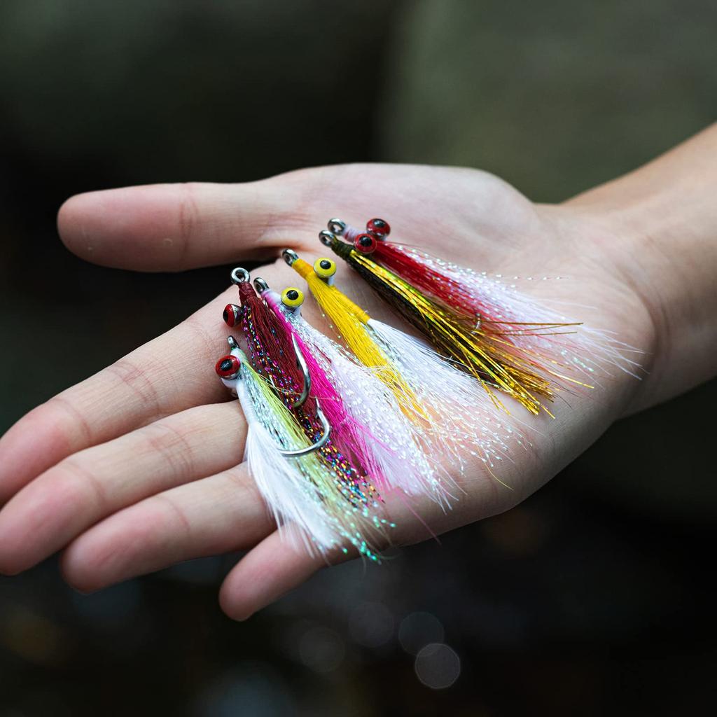 Goture Dry Fly Complete Fly Pack of 12 Fly Fishing Hairy Fly Mountain Stream Tenkara Trout Fishing Fly Set Can Be Used In Saltwater and Freshwater