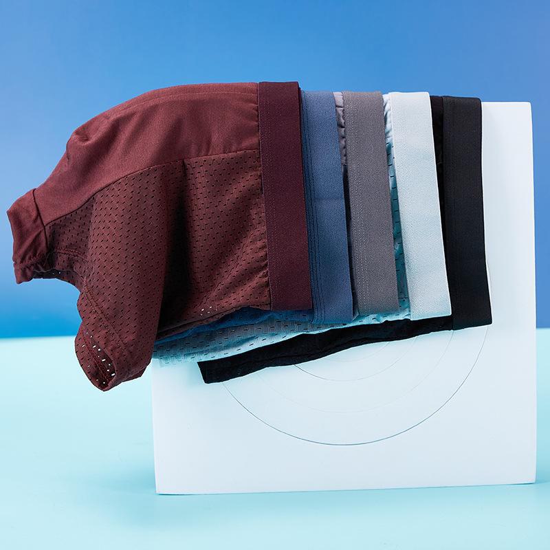 Męskie bokserki z siateczki Ice Silk Mesh Breathable - duże rozmiary, cienkie na lato