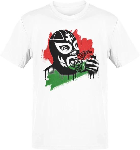 Luchando Pa Los Tacos Graphic Tee Shirt S