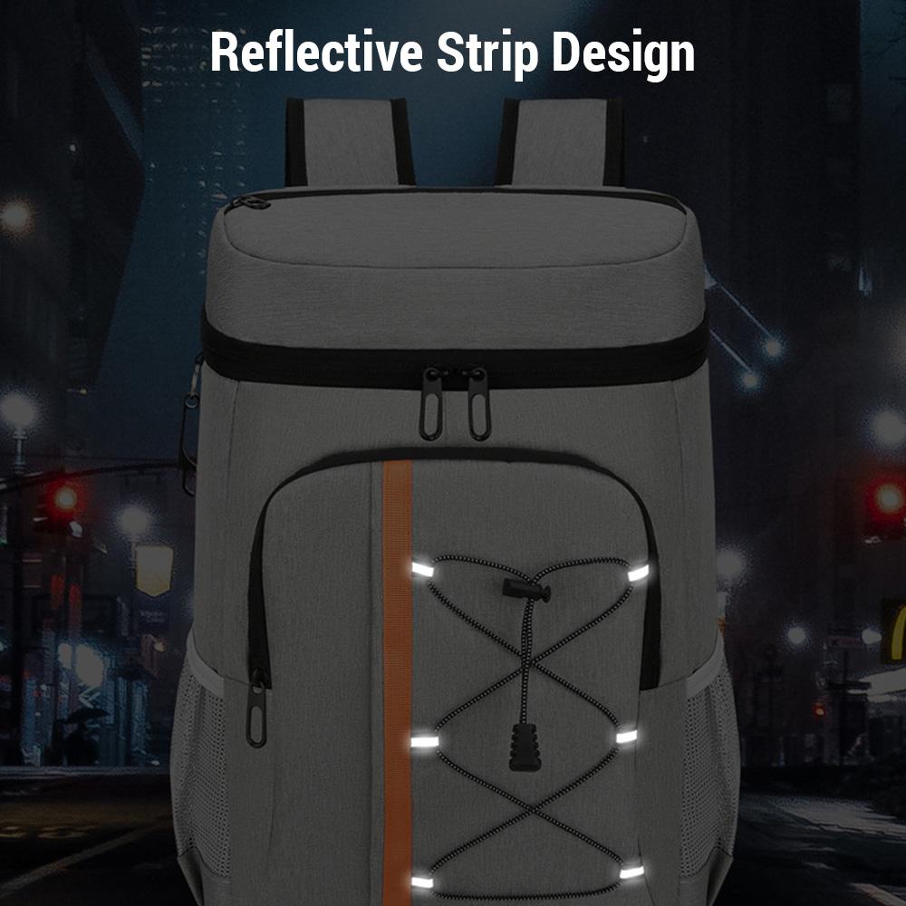 Insulated Cooler Backpack Aluminum Foil Thermal Backpack Picnic Cooler Bag for Camping