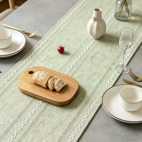 Cotton Linen Table Runner for Dining Table Nordic Minimalist Long Desk Runner