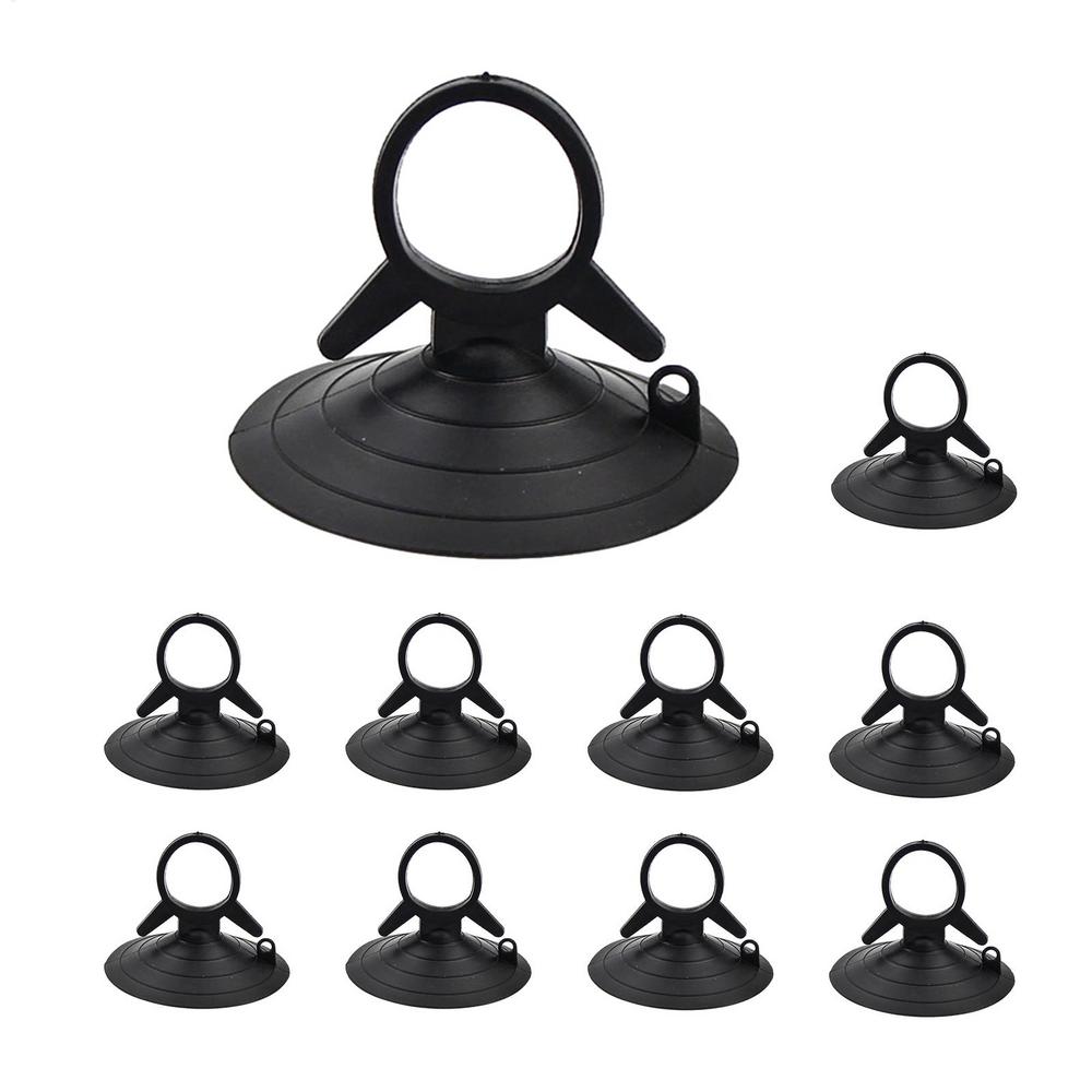 10PCS Car Window Suction Cup Car Glass Windshield Sunshade Suction Cups PVC Sucker Car Interior Accessories For Automotive Visor чёрный