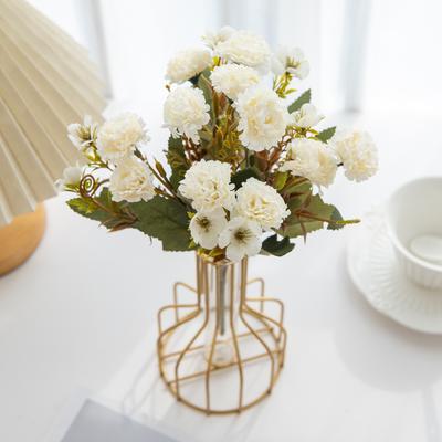 Artificial Flowers Clove Carnation Ornamental Flowerpot Decorative Flowers Scrapbook Festival Decor Home Wedding Bridal Bouquets