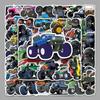 50pcs Big Foot Car Trendy DIY Graffiti Stickers for Skateboards, Water Bottles, and Suitcases
