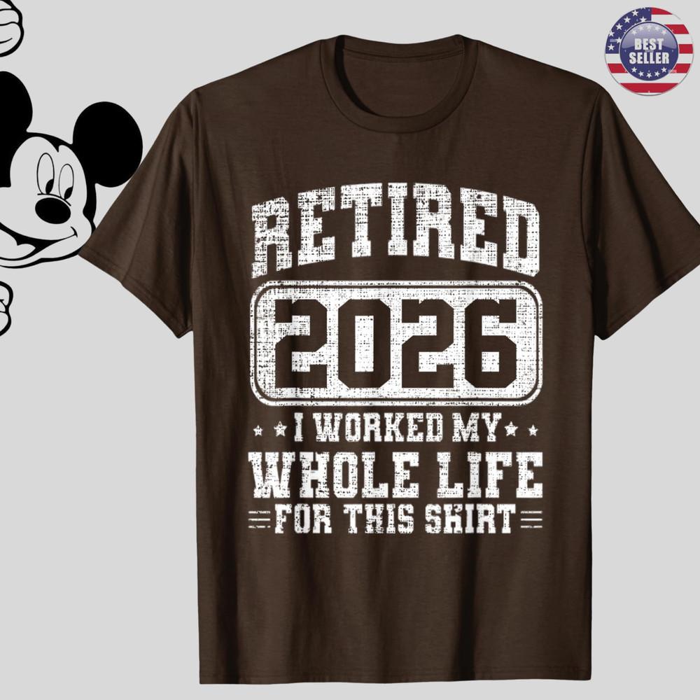 Vintage Retirement Best Retired 2026 Funny Unisex TShirt Unisex T-Shirt S