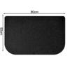 Fireproof Fireplace Mat Half Circle Design Made with Fiberglass Silicone for Floor Protection Near Stoves and Fireplaces