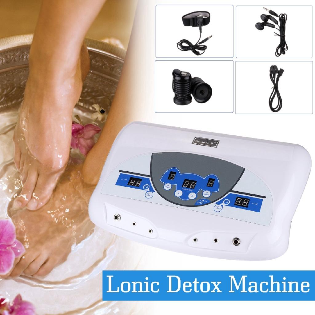 50W 220V Dual-user Ionic Detox Machine Foot Bath Spa Tool LCD W/ MP3 Music Cleanse Salon