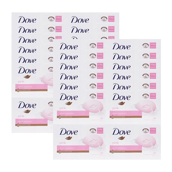 DOVE Soap Pink Beauty Bar 90g x 4 x 12 / Facial Cleansing Soap