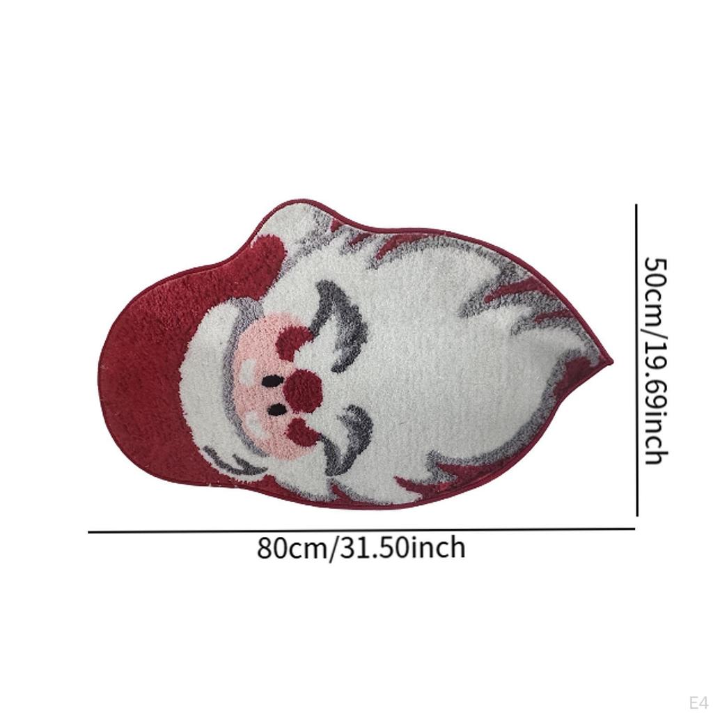 Christmas Bathroom Rug Area Decorative Anti Slip Cartoon Carpet Bath for Living Room Home